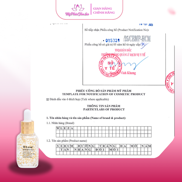 [WLEZA] Serum Dưỡng trắng, Ngừa nám, Tàn nhang, Đồi mồi