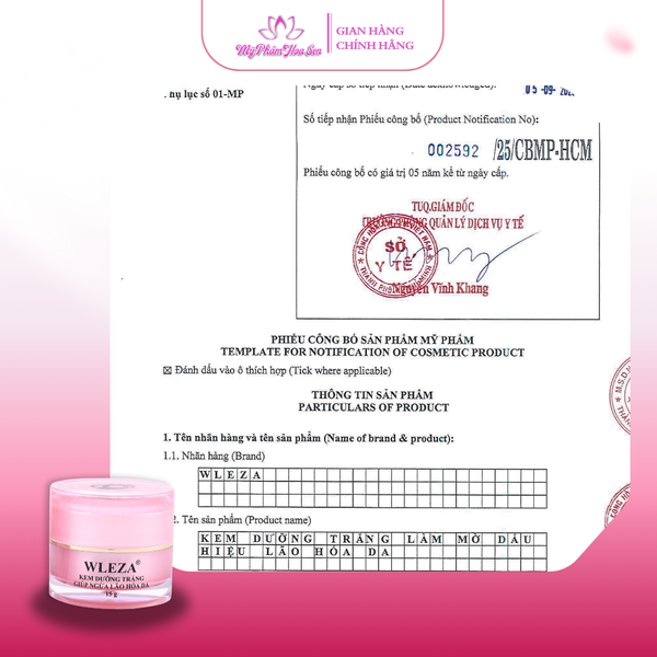 [WLEZA - DÒNG VIP] Kem Dưỡng trắng, Ngừa lão hóa da