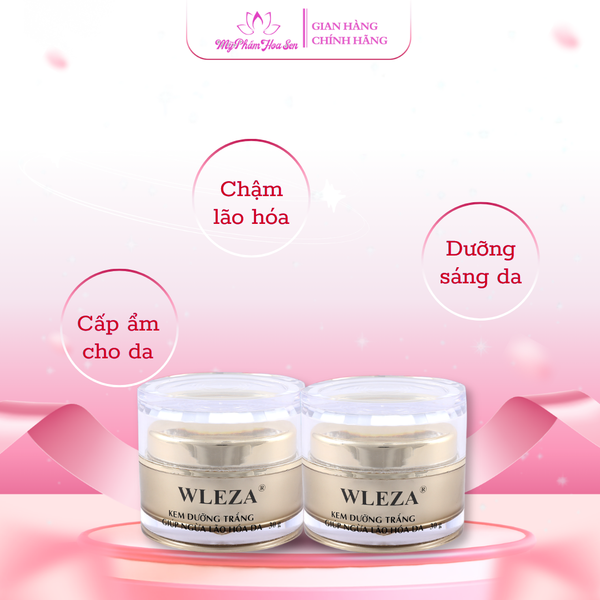 [WLEZA - CẶP] Kem Dưỡng trắng, Ngừa lão hóa da