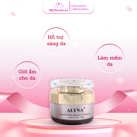 Kem dưỡng trắng da Collagen Alyna VIP – hỗ trợ giảm dấu hiệu lão hóa, giúp da tươi tắn