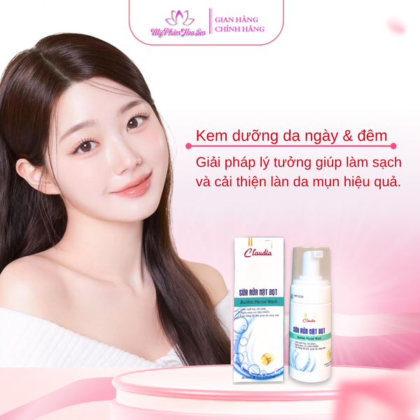 [CLAUDIA] Sữa rửa mặt Đầu chải massage, Tạo bọt, Làm sạch sâu