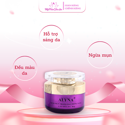 Kem dưỡng trắng da Alyna – hỗ trợ giảm mụn, giảm dấu hiệu lão hóa