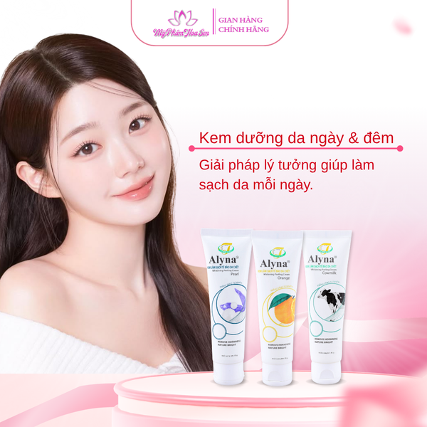 Gel làm sạch da chết toàn thân Alyna – hỗ trợ da mềm mịn và thông thoáng