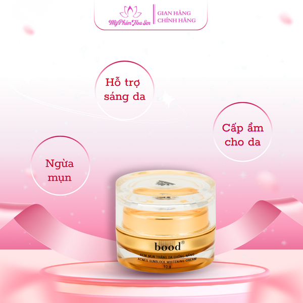 [BOOD - DÒNG THƯỜNG] Kem Dưỡng trắng da, Ngừa mụn