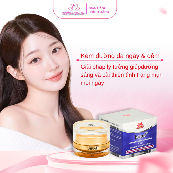 [BOOD - DÒNG THƯỜNG] Kem Dưỡng trắng da, Ngừa mụn