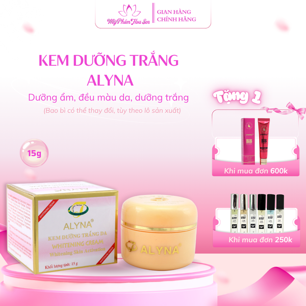 Kem dưỡng trắng da Alyna – giúp da đều màu, mềm mịn