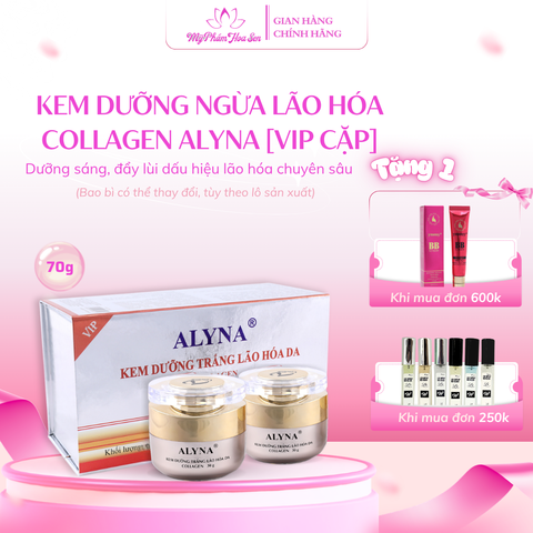 Bộ kem dưỡng hỗ trợ giảm dấu hiệu lão hóa Vip Alyna chuyên sâu