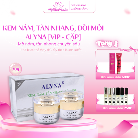 Bộ kem dưỡng sáng da mờ nám tàn nhang đồi mồi Alyna Collagen chuyên sâu
