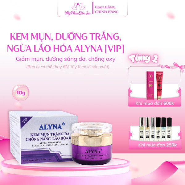 Kem dưỡng trắng da Alyna – hỗ trợ giảm mụn, giảm dấu hiệu lão hóa