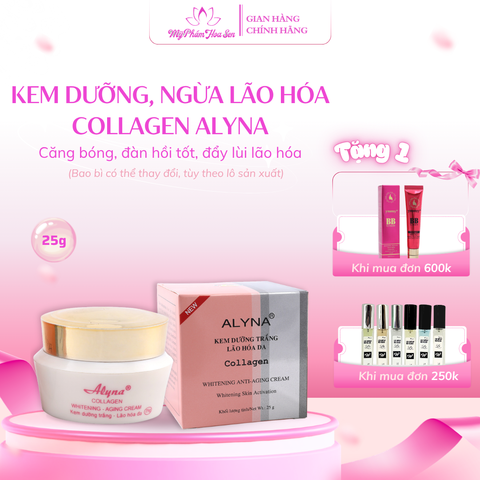 Kem dưỡng trắng da Collagen Alyna – hỗ trợ giảm dấu hiệu lão hóa, giúp da mềm mịn và tươi tắn