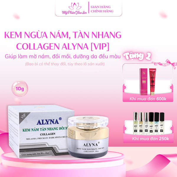 Kem dưỡng da Collagen Alyna VIP – hỗ trợ làm mờ đốm nâu, giúp da trông đều màu và mềm mịn