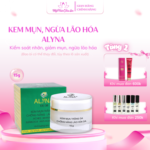 Kem dưỡng Alyna – dưỡng sáng da, hỗ trợ da dễ nổi mụn và giảm dấu hiệu lão hóa
