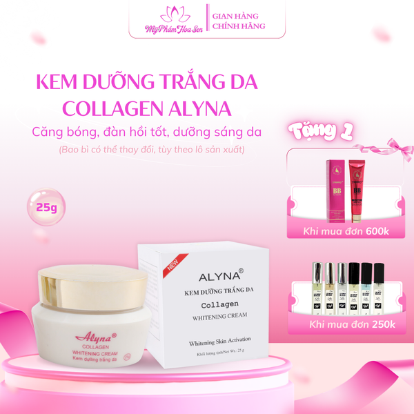 Kem dưỡng Collagen Alyna – dưỡng sáng da, giúp da mềm mịn và đều màu hơn