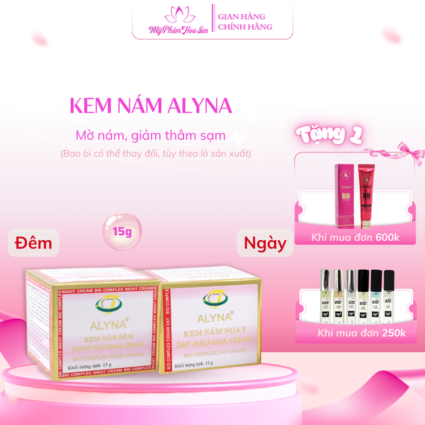 Kem dưỡng da Alyna ngày & đêm – hỗ trợ làm mờ đốm nâu, giúp da đều màu