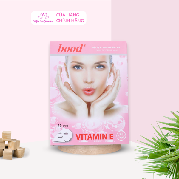 Combo 2 Mặt nạ Vitamin E Dưỡng trắng, Cấp ẩm, Ngừa lão hóa da Bood - 10 miếng