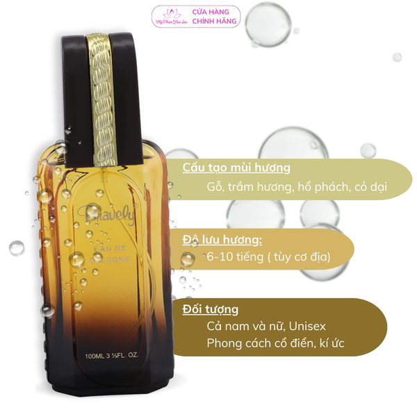 [ BRAVELY ACTIVE - UNSEX ] Combo 02 chai nước hoa 100 mL - Tông trầm cổ điển