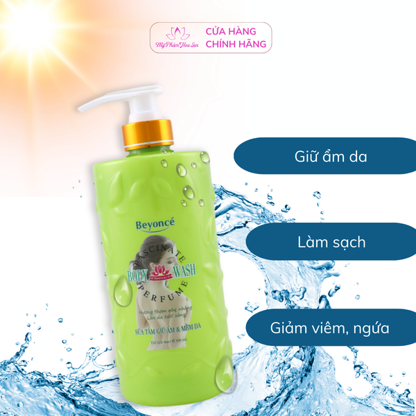 Combo 02 sữa tắm Giữ ẩm, Lành tính, Làm dịu da Beyonce