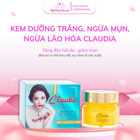[CLAUDIA] Kem Dưỡng trắng da, Chống nắng, Ngừa mụn, Ngừa lão hóa