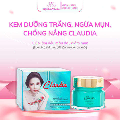 [CLAUDIA] Kem Dưỡng trắng da, Chống nắng, Ngừa mụn