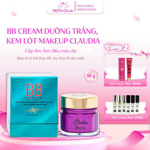 [CLAUDIA] BB Cream Cấp ẩm, Kem lót hỗ trợ Makeup, Nâng tông nhẹ