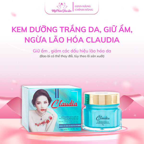 [CLAUDIA] Kem Dưỡng trắng da, Ngừa nám, Giữ ẩm, Ngừa lão hóa da