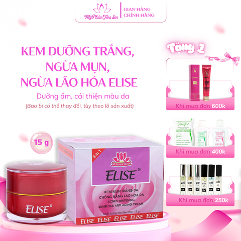 [ELISE TÍM] Kem Dưỡng trắng, Ngừa mụn, Ngừa lão hóa da