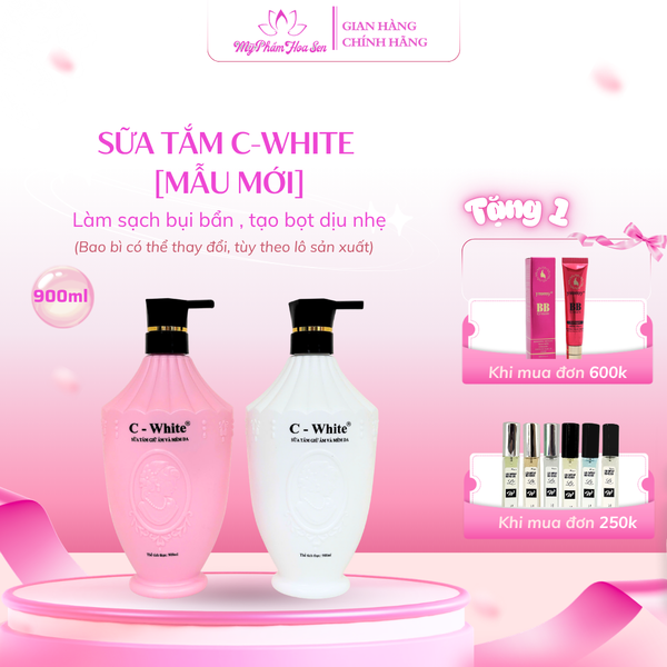 Sữa tắm hương hoa C-White (mẫu mới)