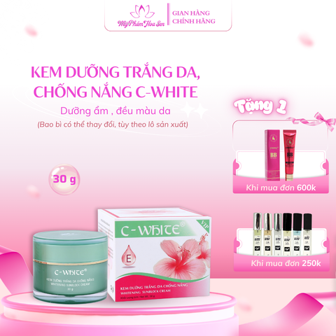 [C-WHITE] Kem Dưỡng trắng da, Chống nắng