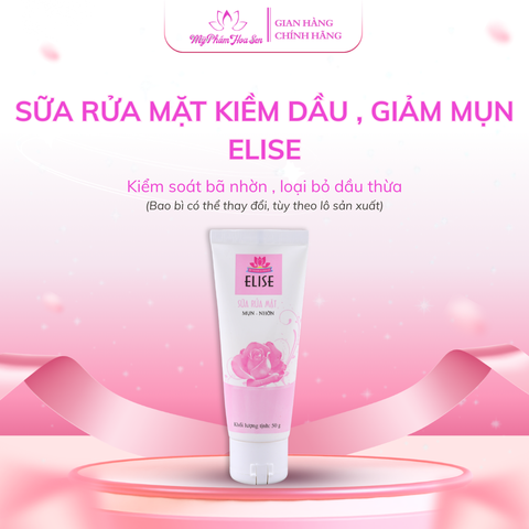 [ELISE] Sữa rửa mặt Kiềm dầu, Ngừa mụn, Giúp da sạch sâu