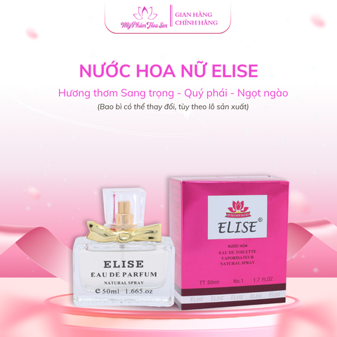 [ELISE - PHIÊN BẢN NỮ] Nước hoa 50 mL - Tông ngọt nhẹ, sang trọng