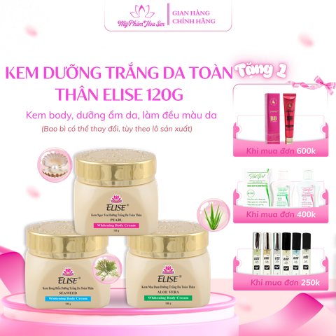 [ELISE] Kem Dưỡng trắng da, Cấp ẩm toàn thân - Nha đam