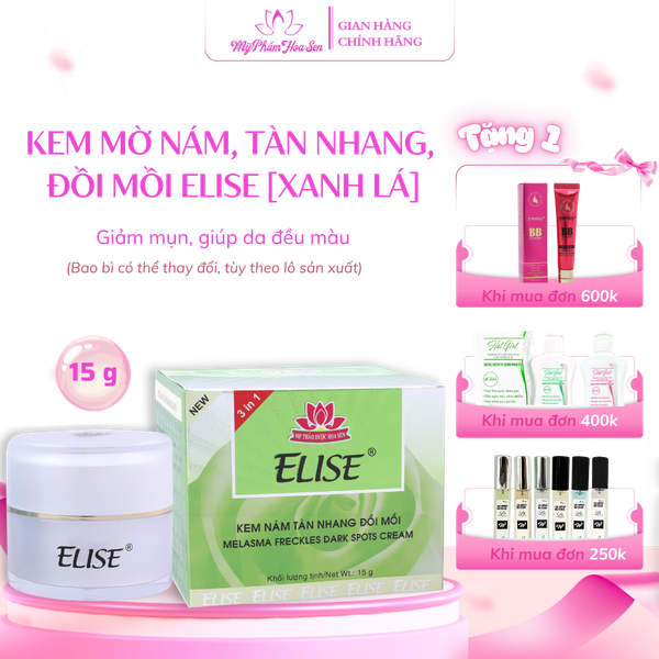 [ELISE XANH LÁ] Kem Ngừa nám, Tàn nhang, Đồi mồi