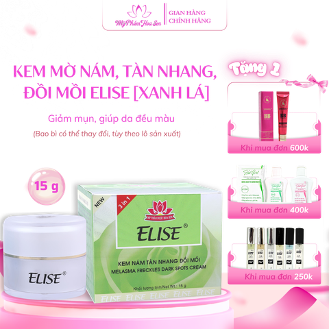 [ELISE XANH LÁ] Kem Ngừa nám, Tàn nhang, Đồi mồi