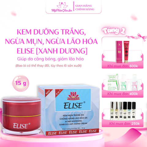 [ELISE XANH DƯƠNG] Kem Dưỡng trắng, Ngừa mụn, Ngừa lão hóa da