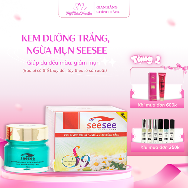 [SEESEE] Kem Dưỡng trắng da, Ngừa mụn, Chống nắng
