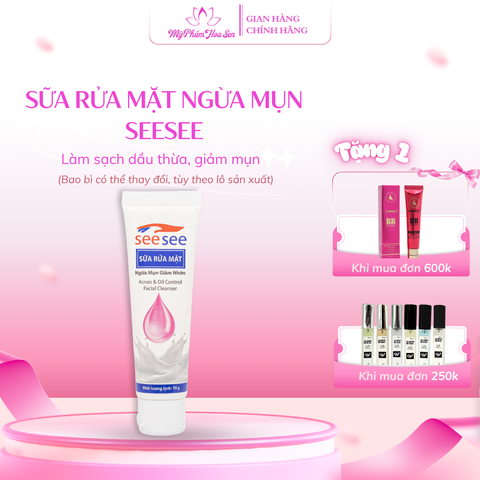 [SEESEE] Sữa rửa mặt Kiềm dầu, Ngừa mụn, Làm sạch sâu ổ viêm