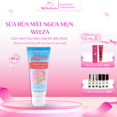 [WLEZA] Sữa rửa mặt Kiềm dầu, Ngừa mụn