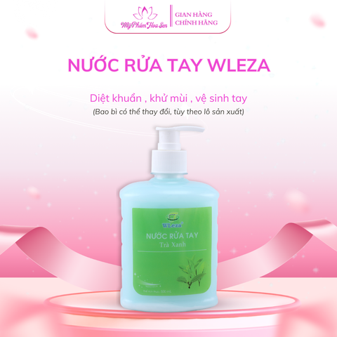[WLEZA] Nước rửa tay Diệt khuẩn, Khử mùi, Giữ ẩm tay - Trà Xanh