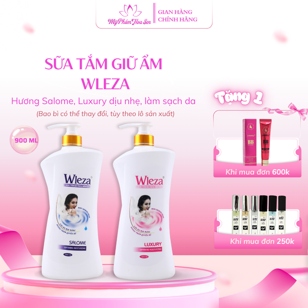[WLEZA] Sữa tắm Hương hoa, Giữ ẩm, Dưỡng sáng da