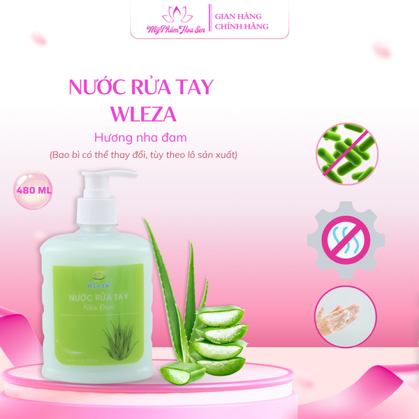 [WLEZA] Nước rửa tay Diệt khuẩn, Khử mùi, Giữ ẩm tay - Nha Đam