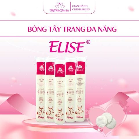 Bông tẩy trang đa năng Elise - 150 miếng/cây