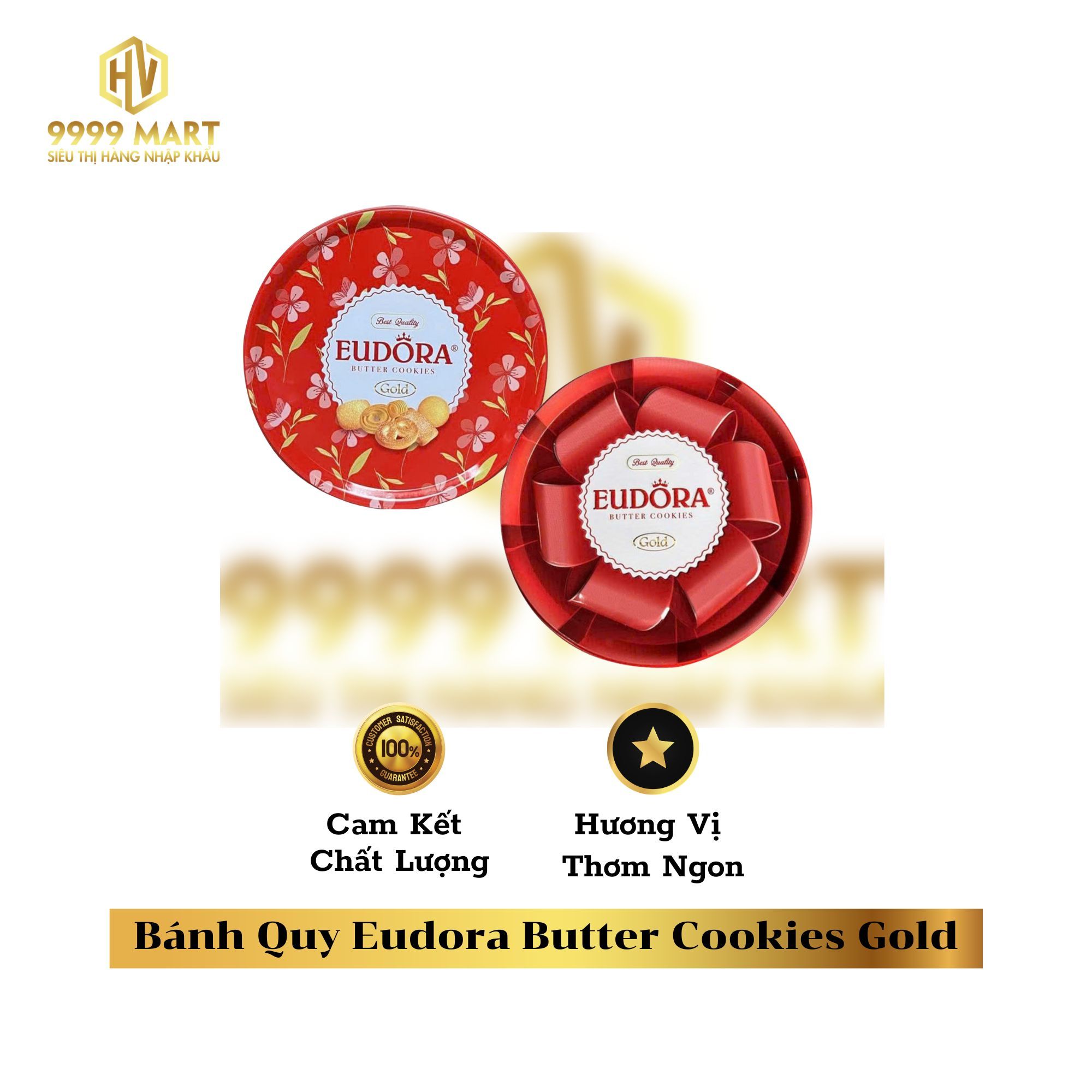  Bánh Quy Eudora Butter Cookies Gold 