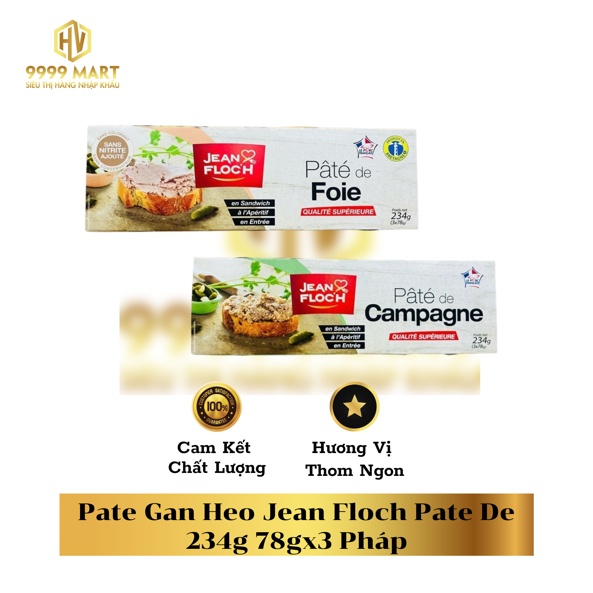  Pate Gan Heo Jean Floch Pate De 234g 78gx3 Pháp 