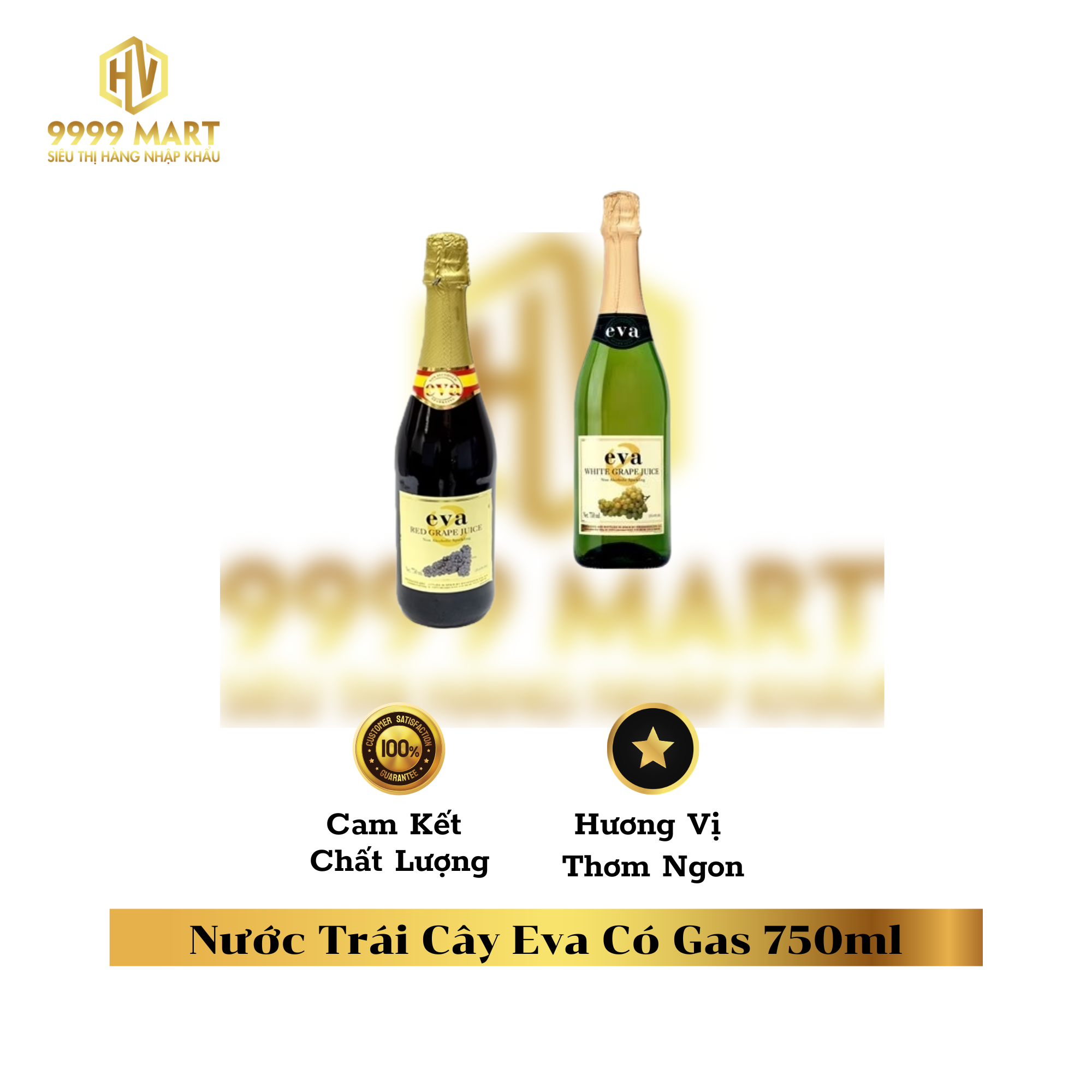  Nước Trái Cây Eva Có Gas 750ml 