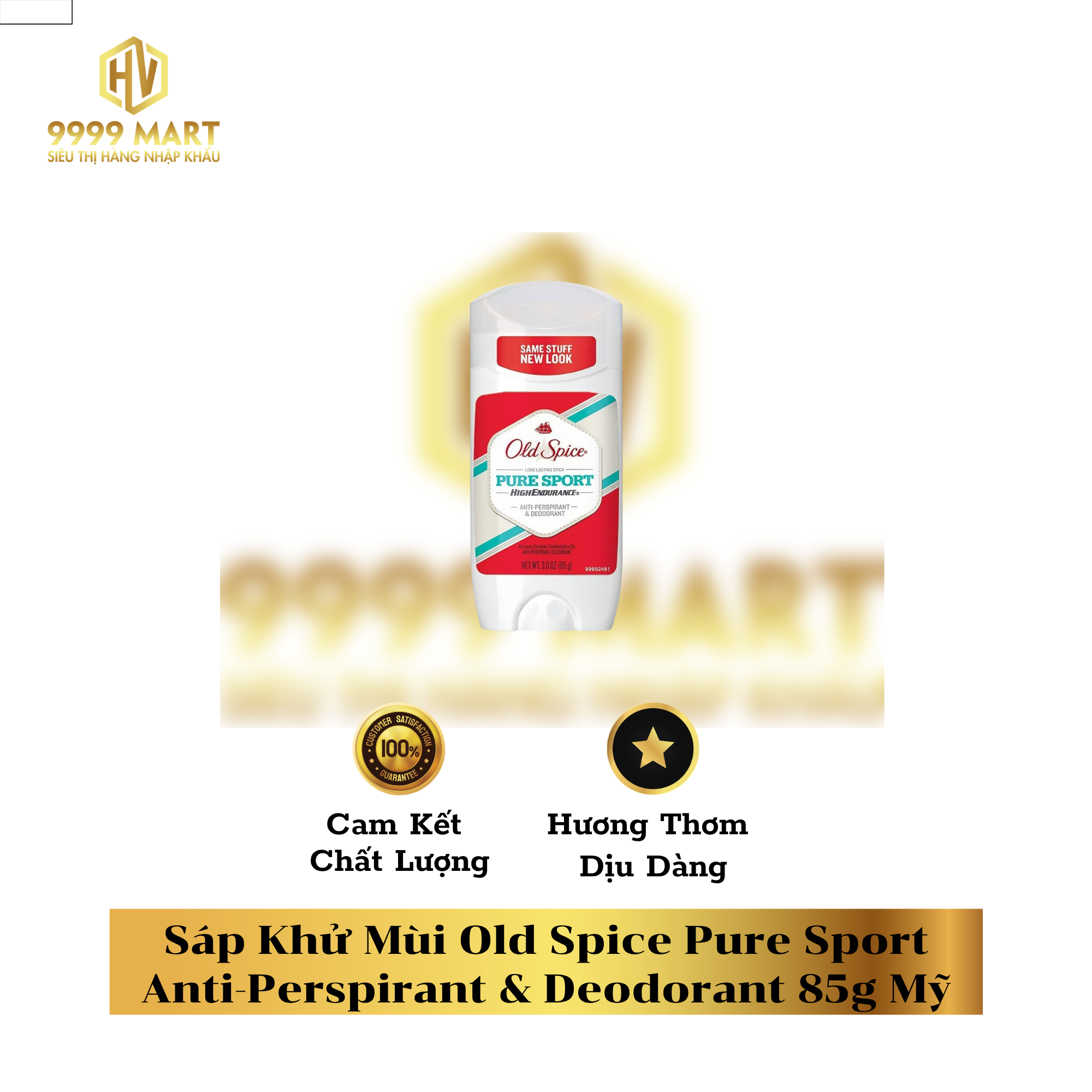  Sáp Khử Mùi Old Spice Pure Sport Anti-Perspirant & Deodorant 85g Mỹ 