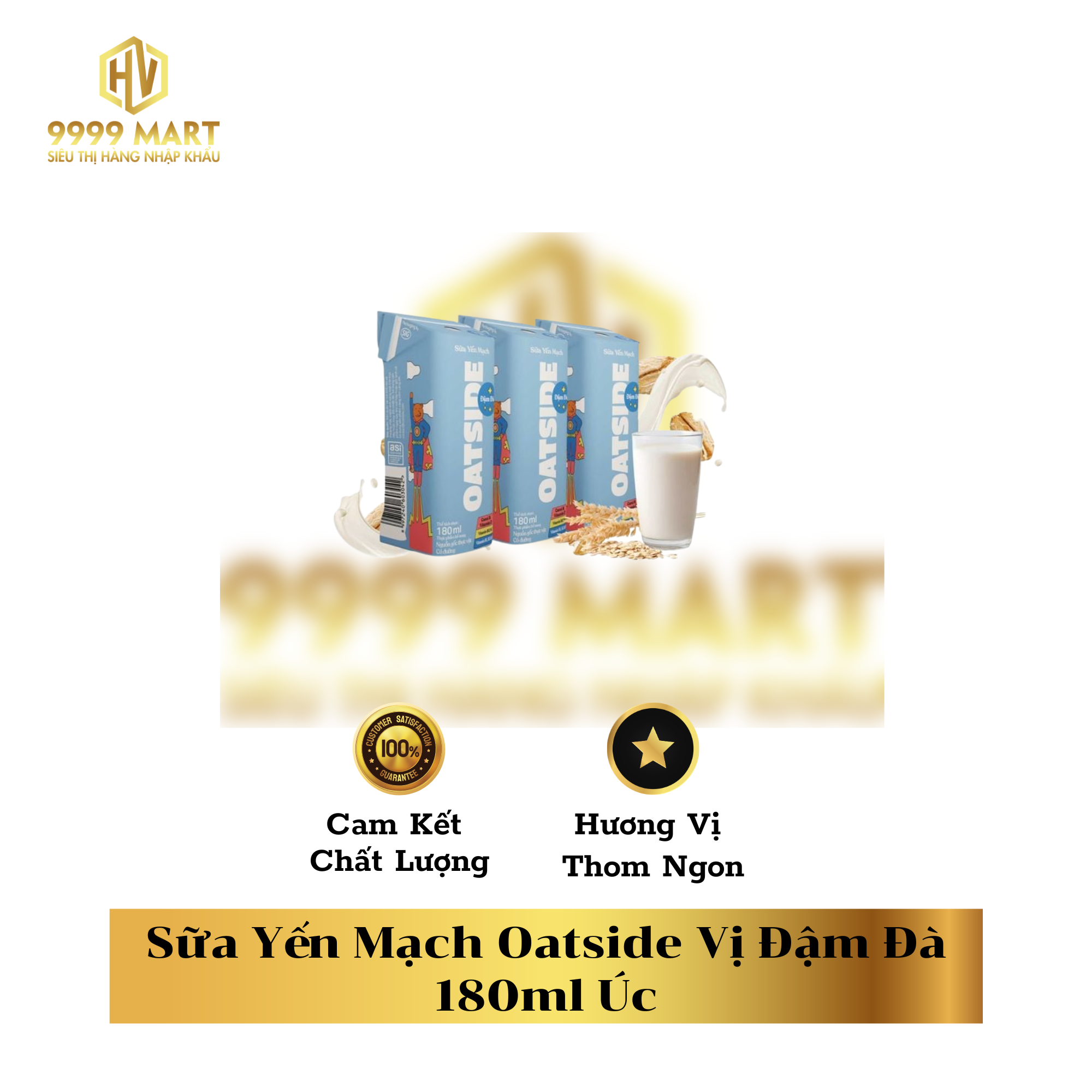  Sữa Yến Mạch Oatside Vị Đậm Đà 180ml Úc 