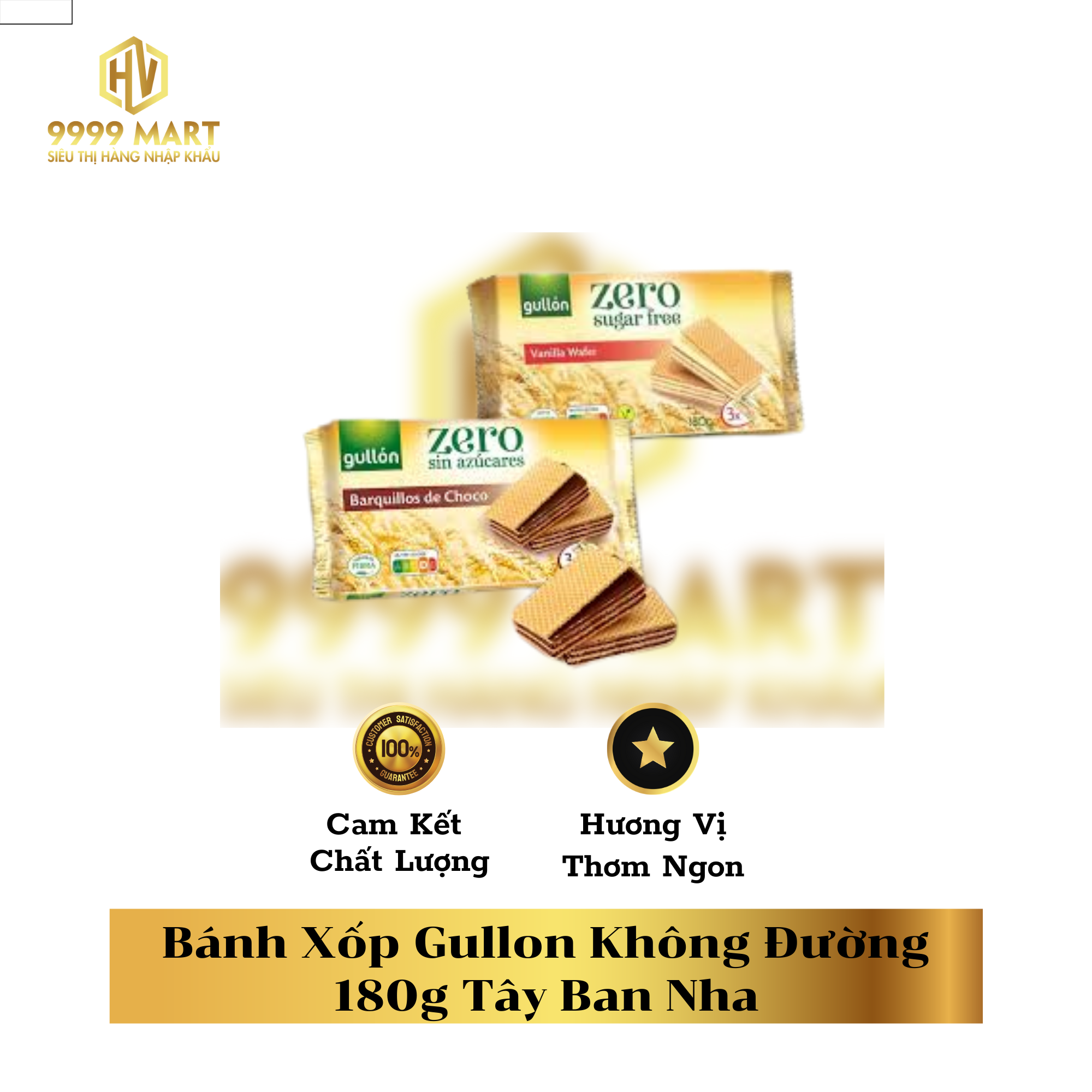  Bánh Xốp Gullon Không Đường 180g Tây Ban Nha 