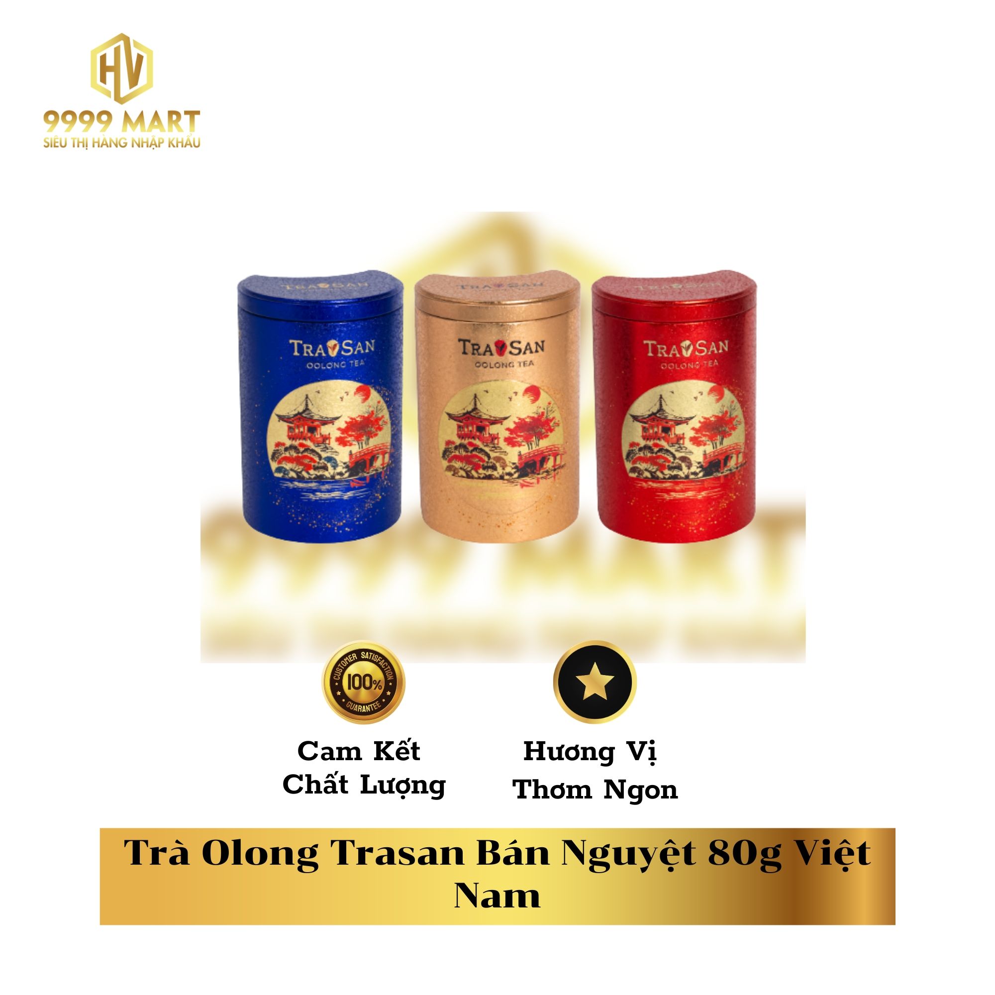  Trà Olong Trasan Bán Nguyệt 80g Việt Nam 