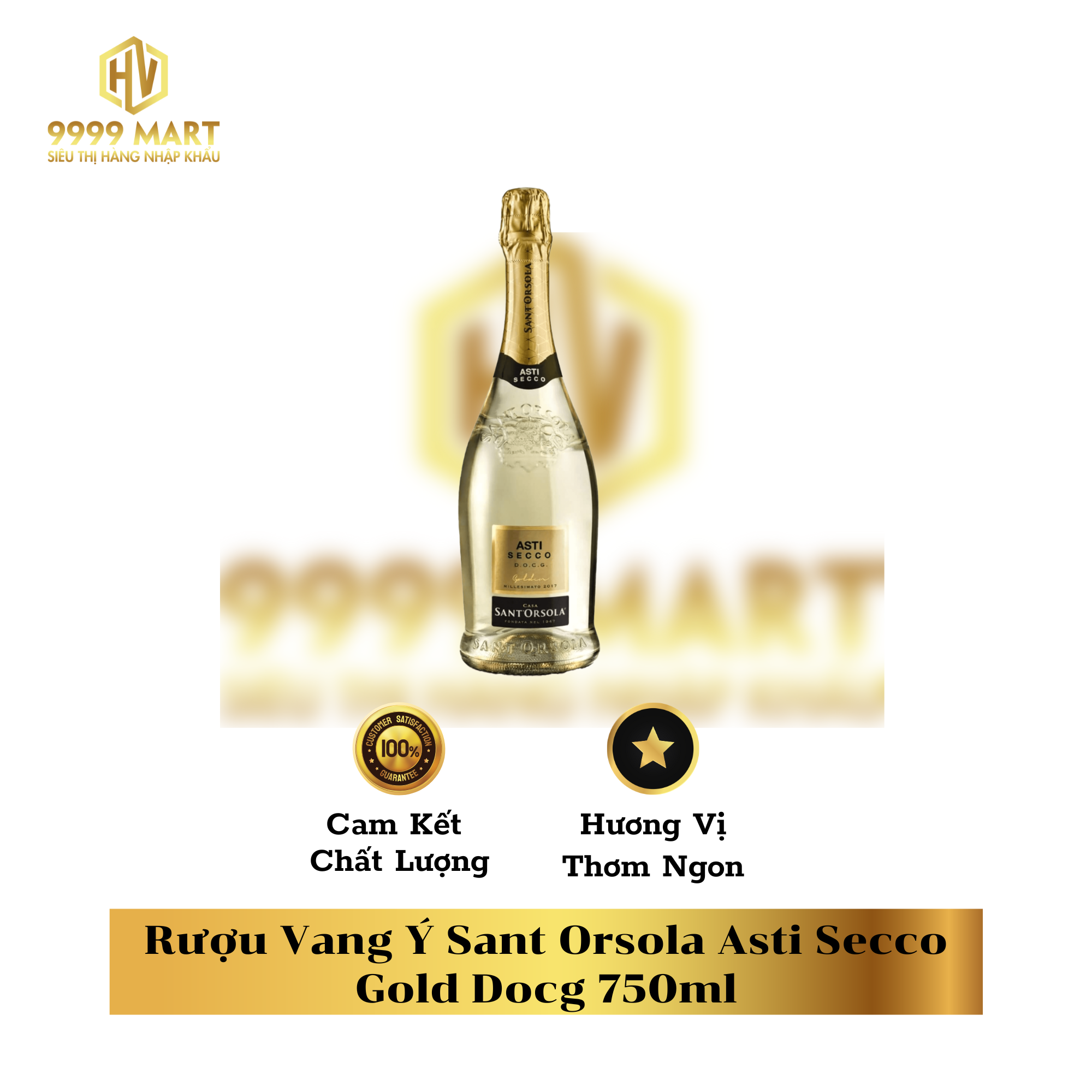  Rượu Vang Ý Sant Orsola Asti Secco Gold Docg 750ml 