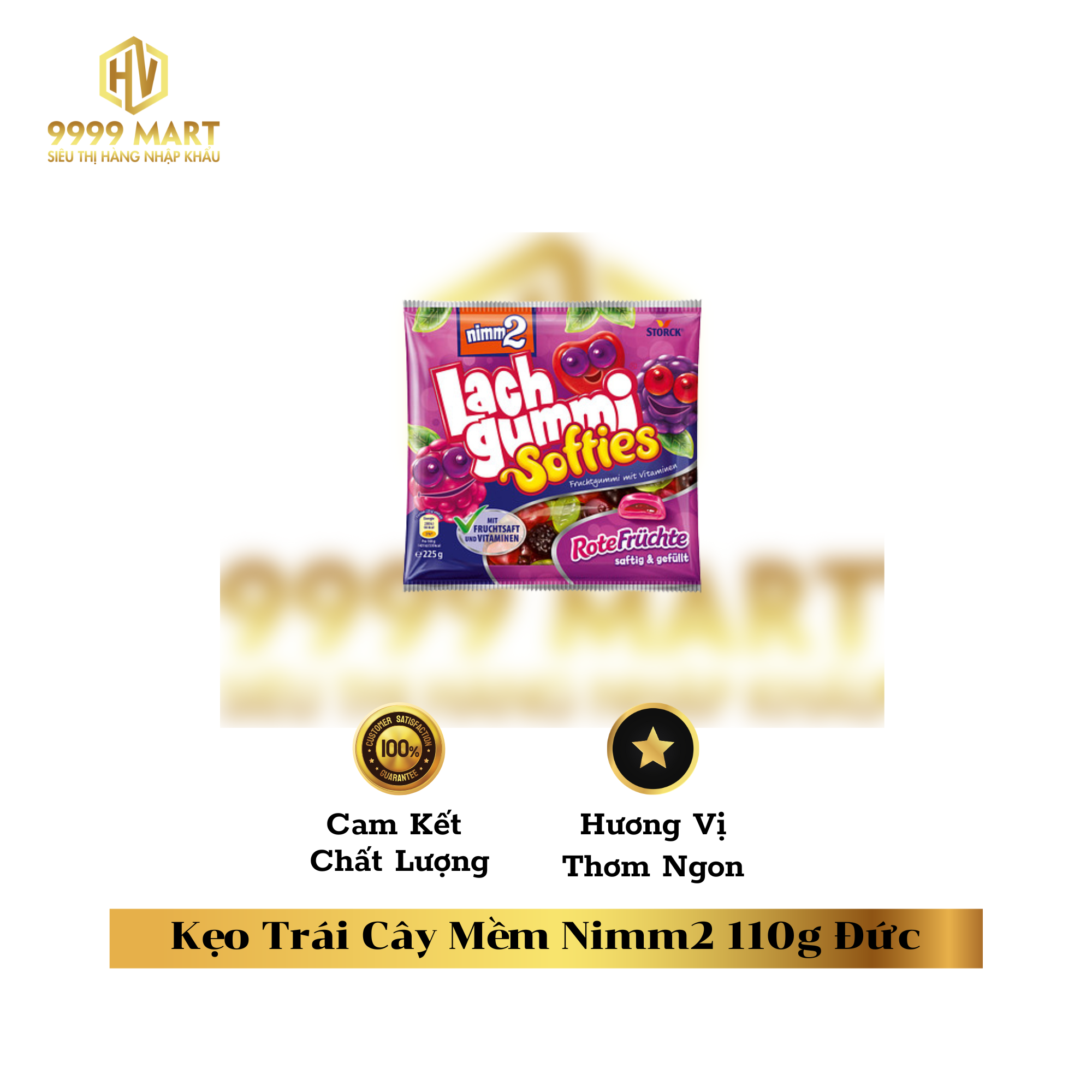  Kẹo Trái Cây Mềm Nimm2 110g Đức 